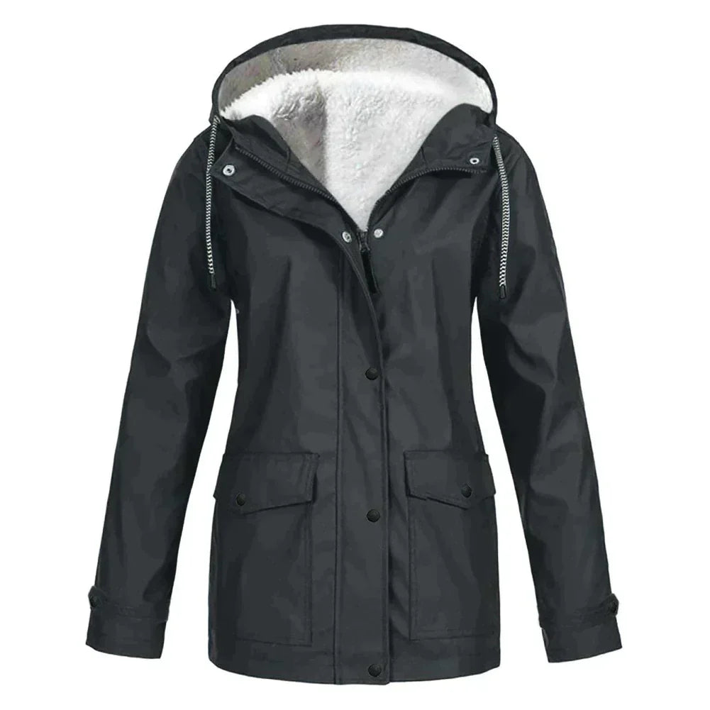 W&W Mode - Elegante und warme Regenjacke