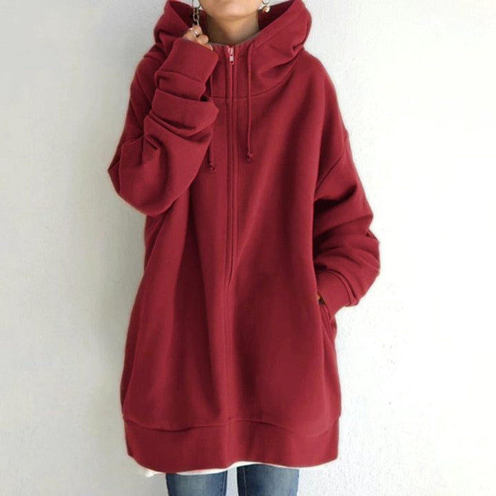 W&W Mode | Kuscheliger Winter Pullover Hoodie in Übergröße
