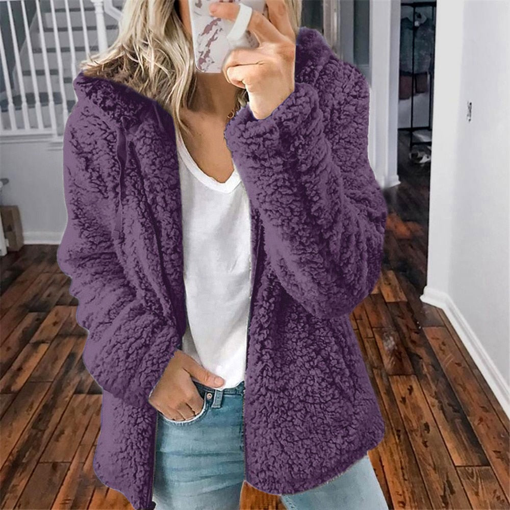 W&W Mode | Weiche Kapuzenjacke für Frauen