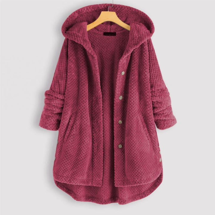 W&W Mode | Stylische, Superweiche Fleece-Kapuzenjacke