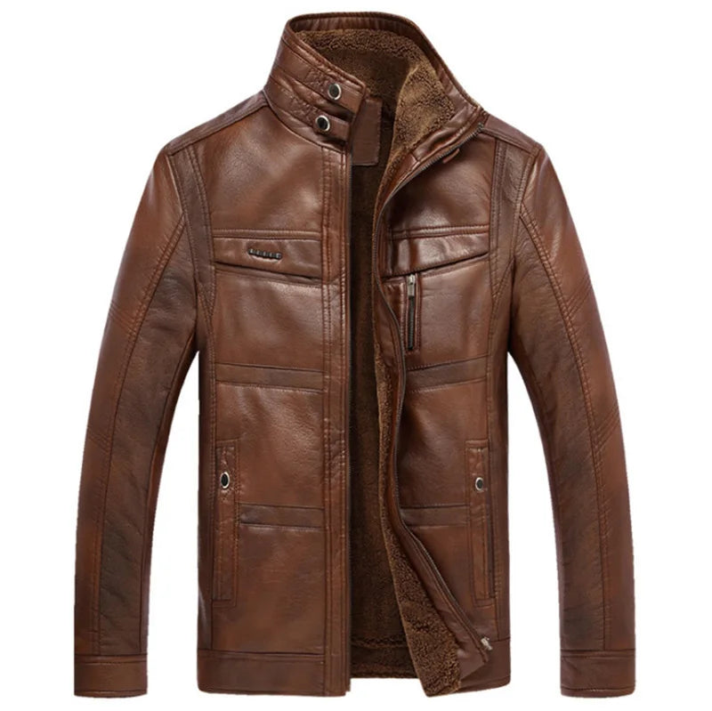 W&W Mode | Herren Lederjacke Im Weinlese Stil