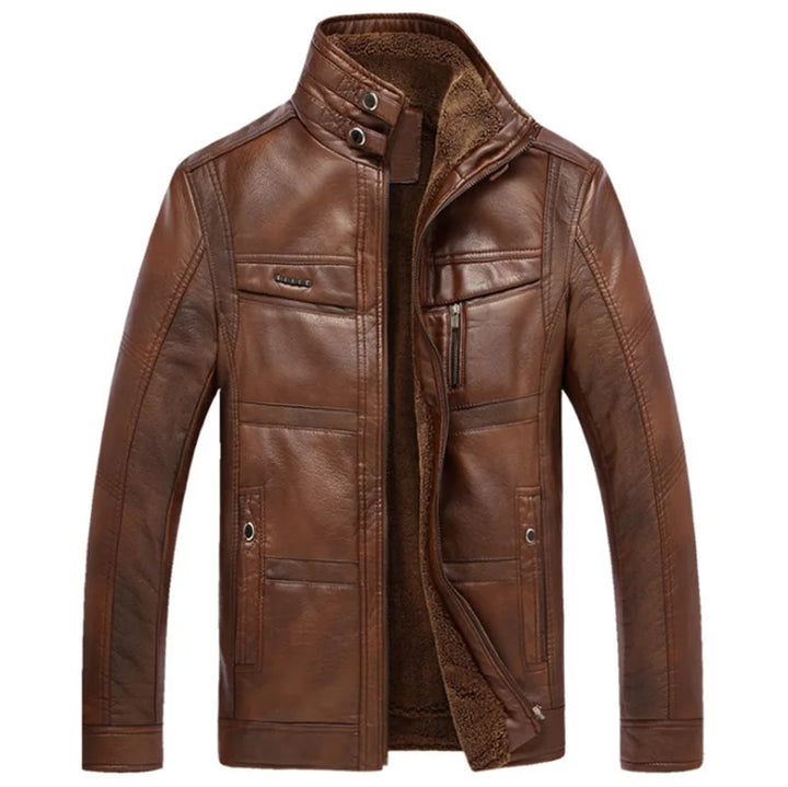 W&W Mode | Herren Lederjacke Im Weinlese Stil