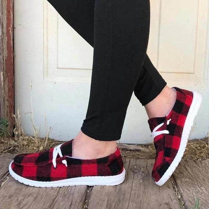 W&W Mode | Canvas Schnürschuhe für Damen