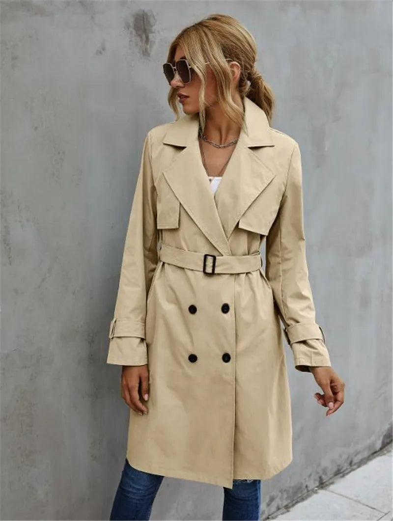 W&W Mode und Winter Trenchcoat Jacke Damen