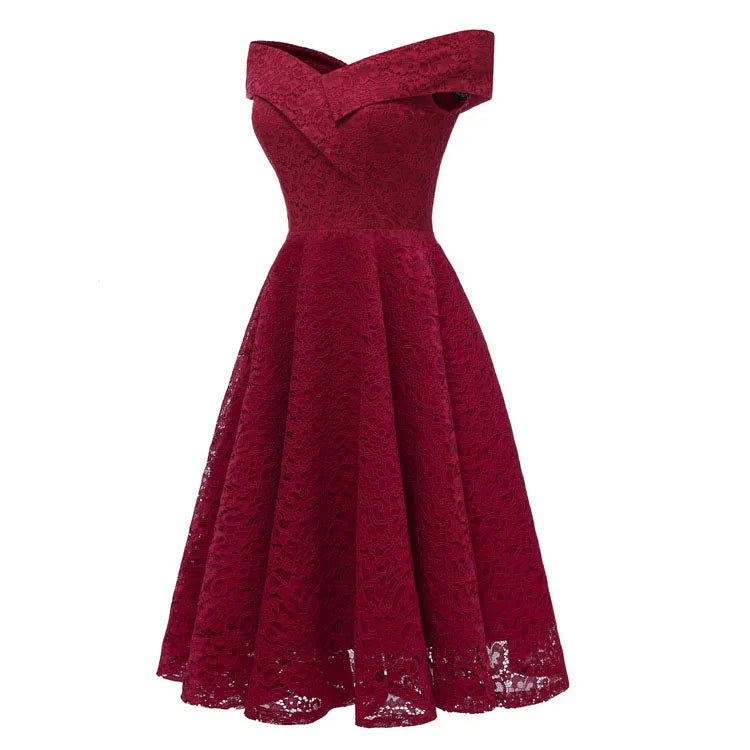 W&W Mode | Schulterfreies, Formelles Midikleid Mit Plissee
