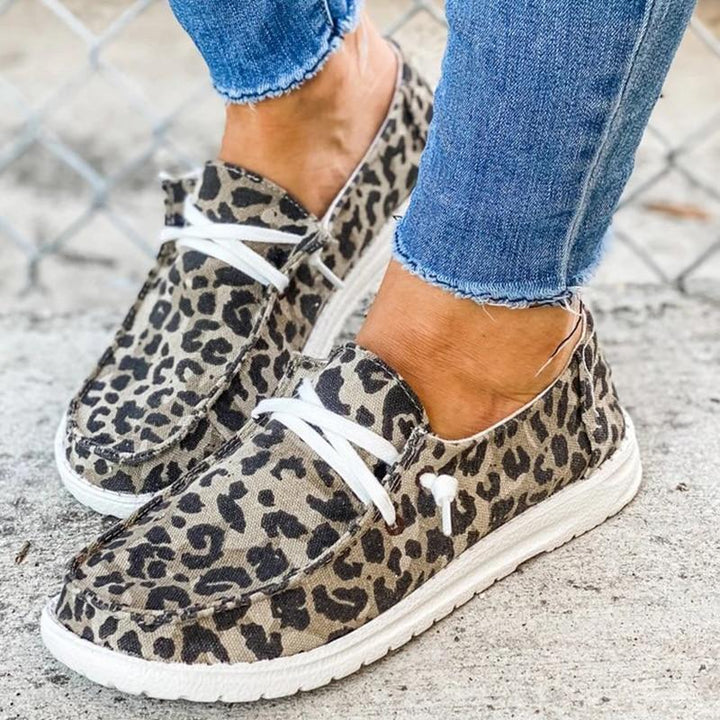 W&W Mode | Canvas Schnürschuhe für Damen