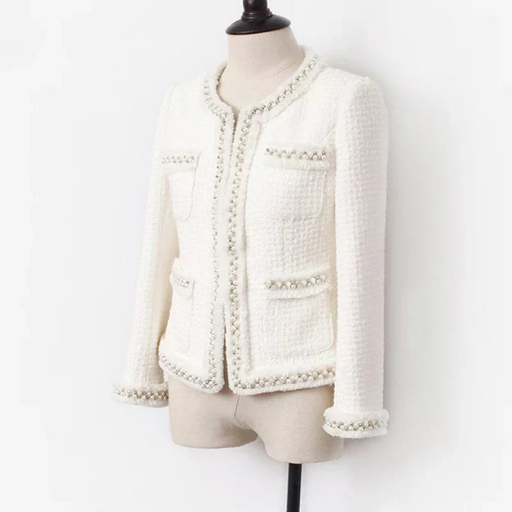 W&W Mode | Weiße Tweedjacke Für Damen