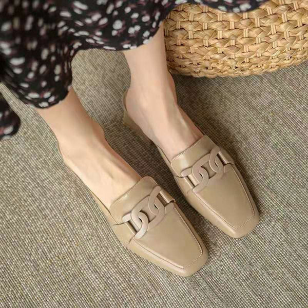 Damen Slipper aus Leder mit orthopädischer Passform