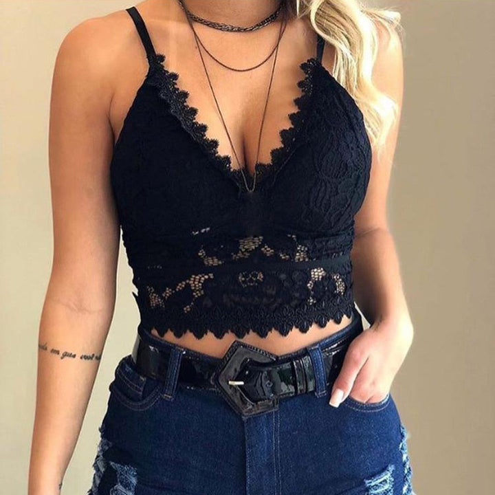 W&W Mode | Verführerisches Spitzen Bralette Crop Top