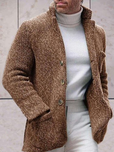 W&W Mode - Lässige Strickjacke mit hohem Ausschnitt