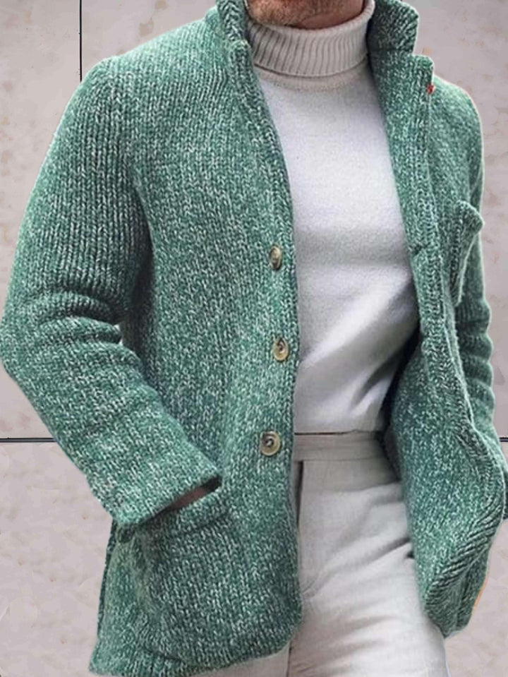 W&W Mode - Lässige Strickjacke mit hohem Ausschnitt