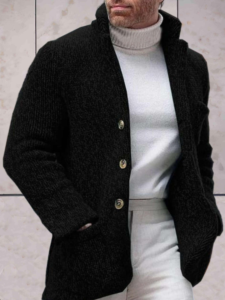 W&W Mode - Lässige Strickjacke mit hohem Ausschnitt