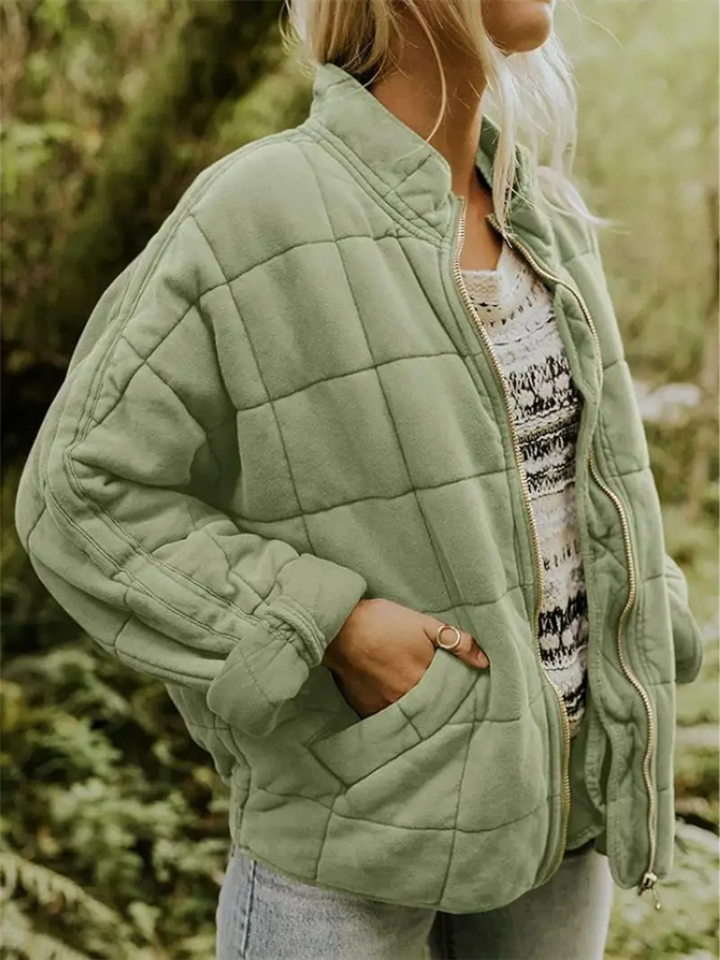 Übergangsjacke für Damen, oversized und warm wattiert