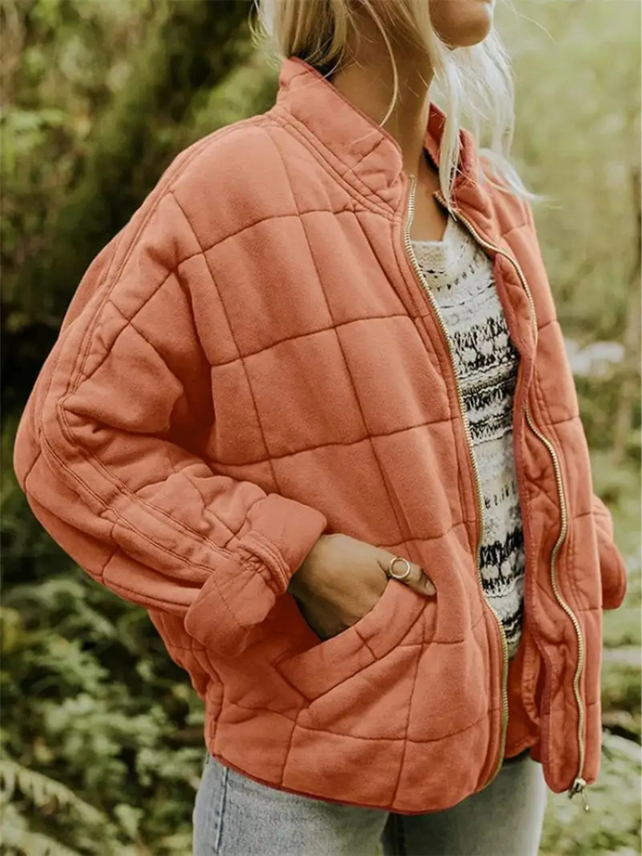 Übergangsjacke für Damen, oversized und warm wattiert