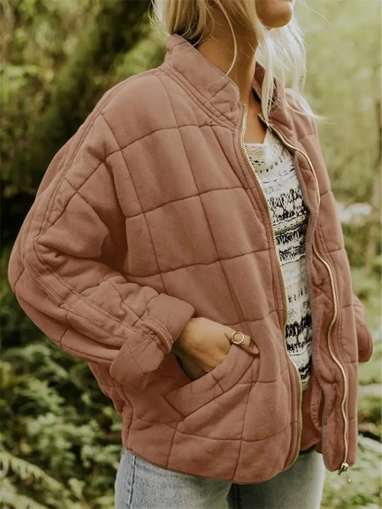 Übergangsjacke für Damen, oversized und warm wattiert