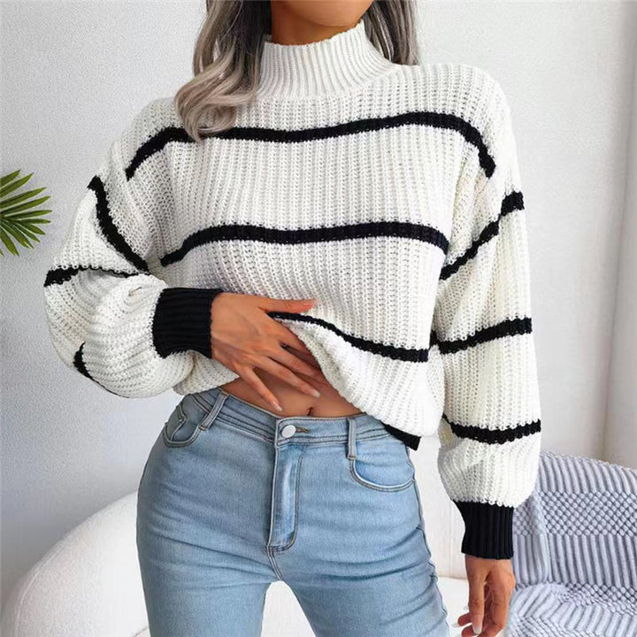 W&W Mode | Gestreifte Strickpullover Für Frauen