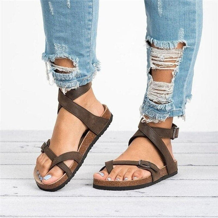W&W Mode | Bequeme Sandalen mit Riemen