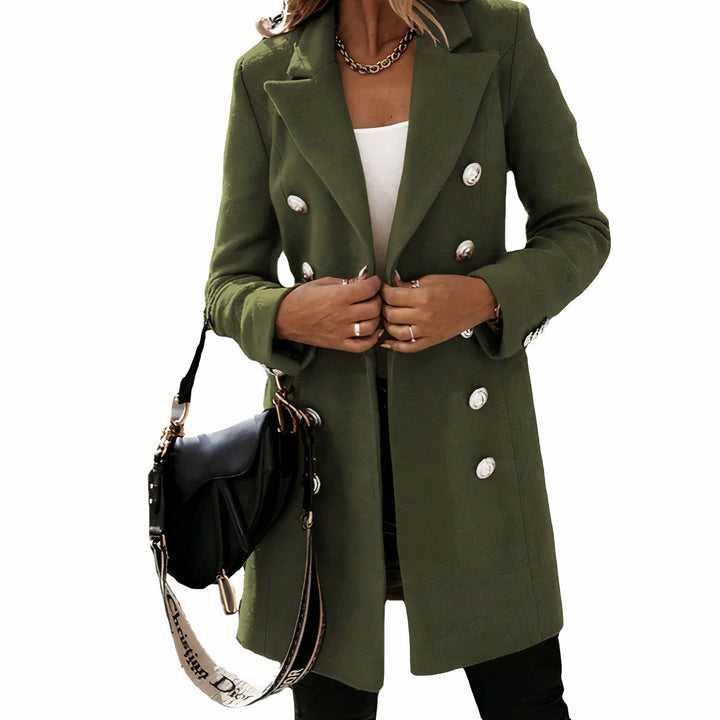 W&W Mode | Eleganter langer Trenchcoat für Damen