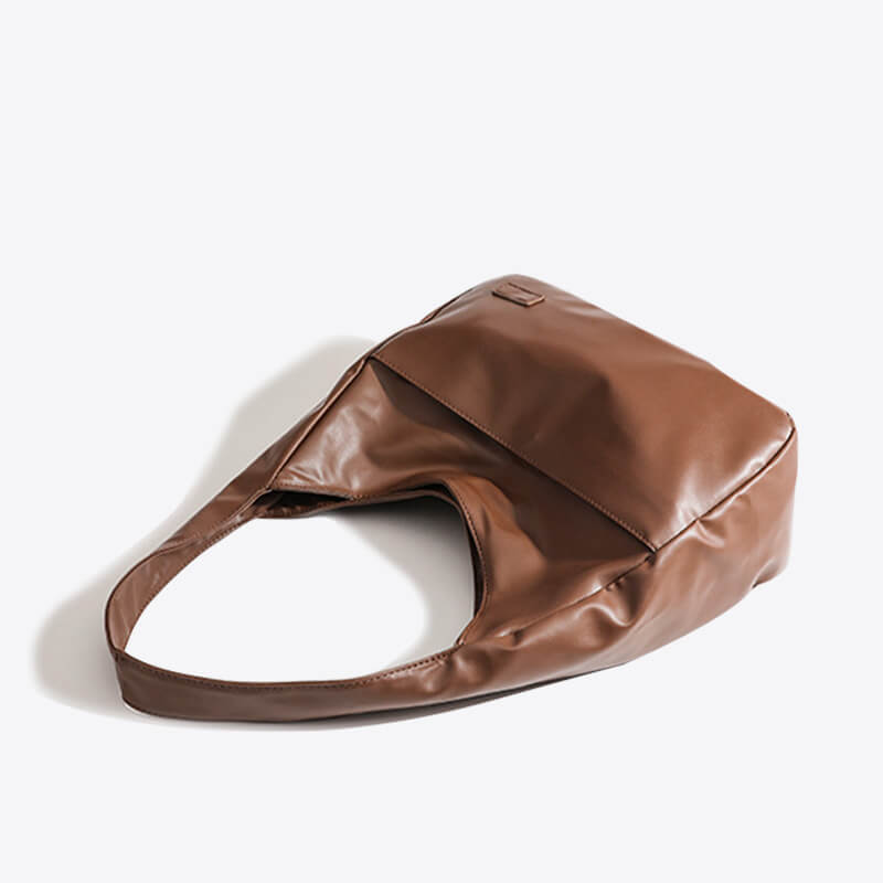 Hobo-Umhängetasche aus Kunstleder Kuriertasche