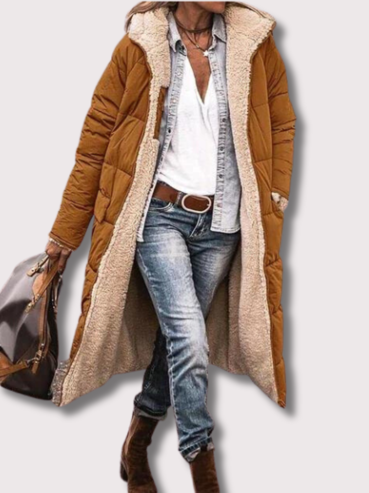 lange Sherpa Langer Mantel
