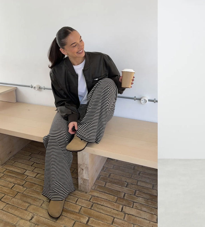 W&W Mode | Coole Gestreifte Hose Für Einen Frischen Look