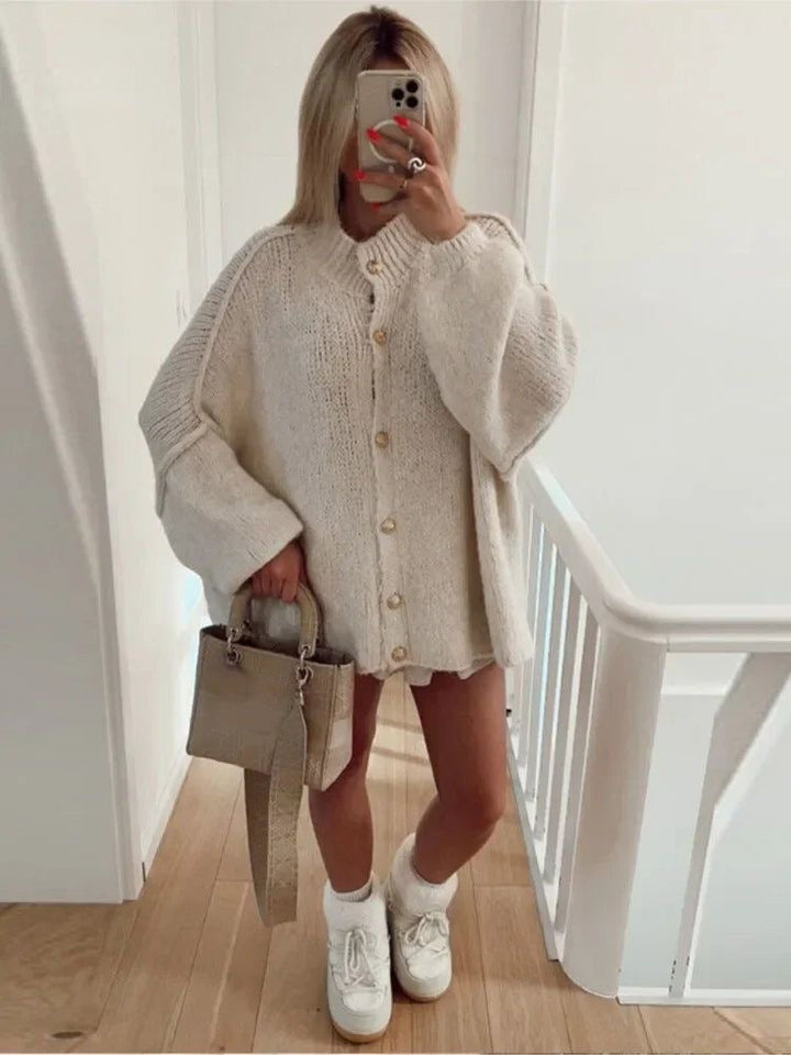 W&W Mode | Übergroßer Strickjacke Für Damen