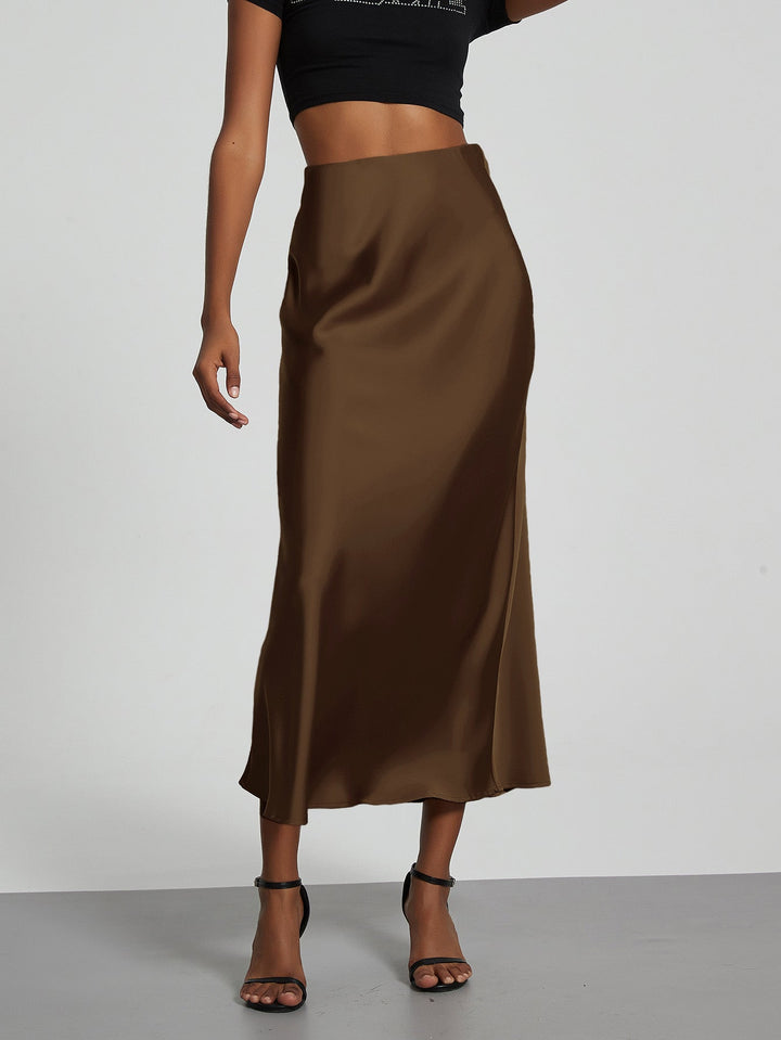 W&W Mode | Satin Maxirock Für Damen