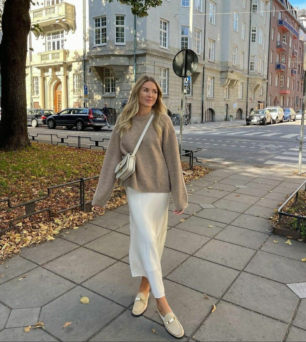 W&W Mode | Satin Maxirock Für Damen