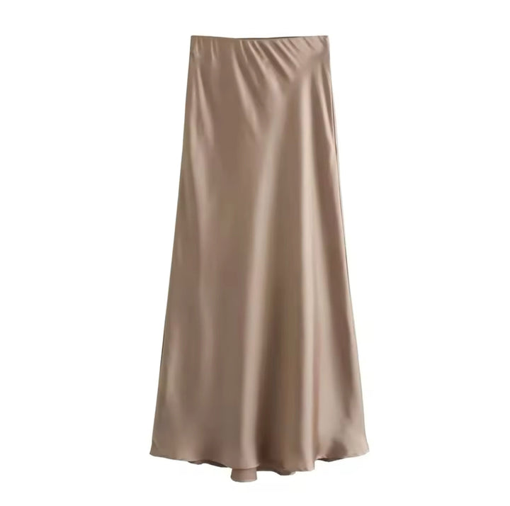 W&W Mode | Satin Maxirock Für Damen