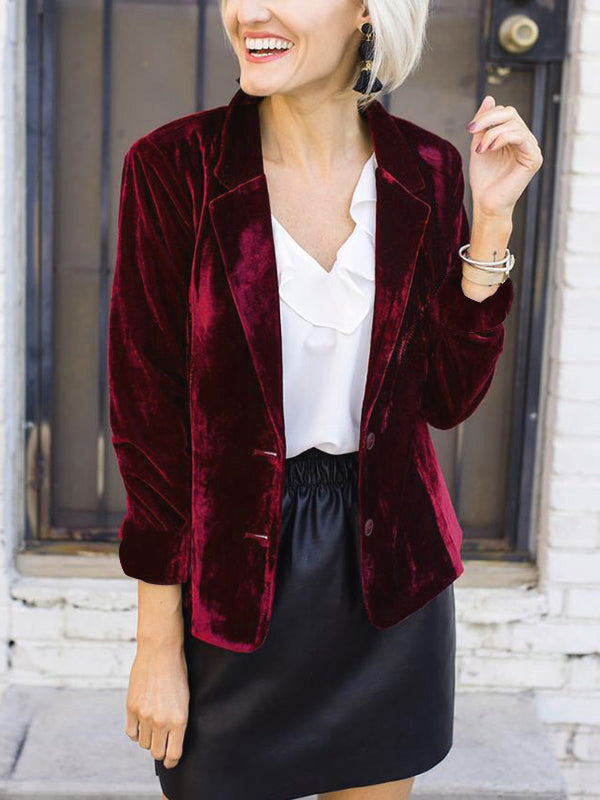 W&W Mode | Velours Blazer für Damen