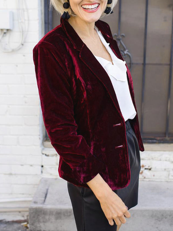W&W Mode | Velours Blazer für Damen