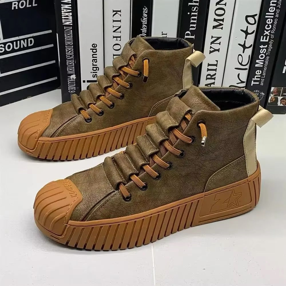 W&W Mode | Sportliche Sneakers mit mittelhohem Schaft