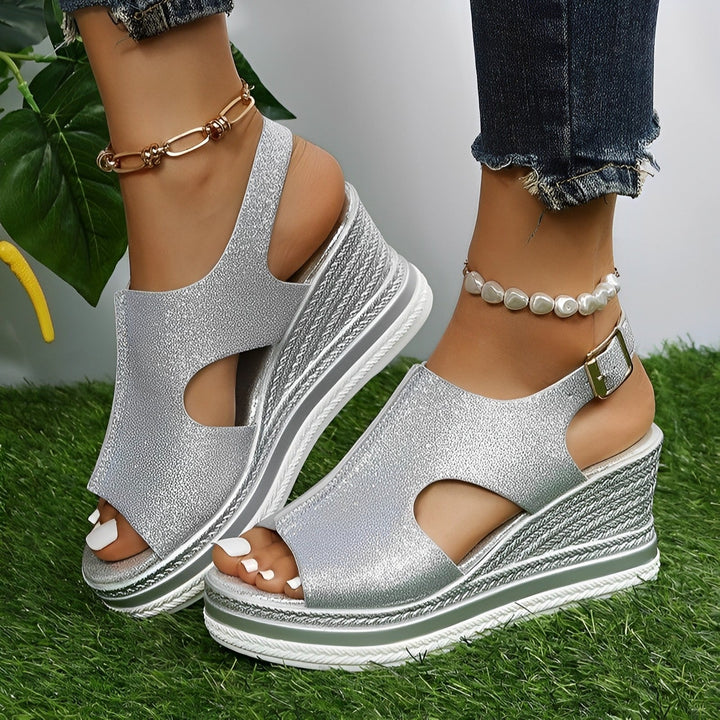 W&W Mode | Damen Plateau Keilsandaletten