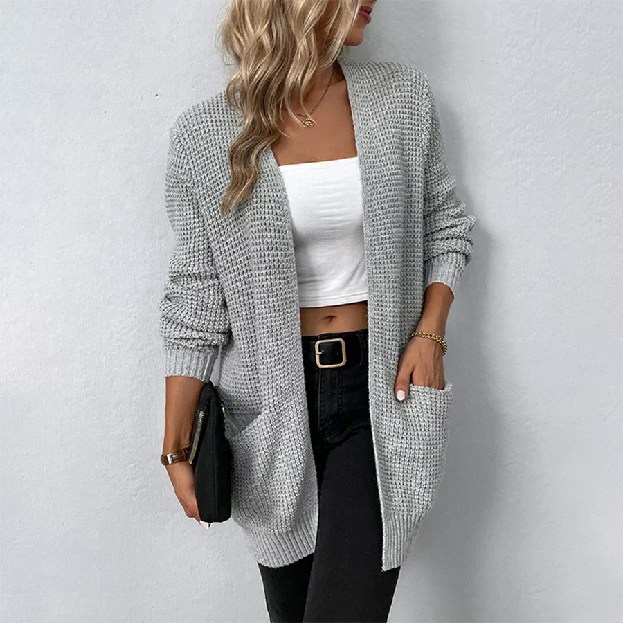 W&W Mode Lässiger Und Zeitloser Overall-Cardigan