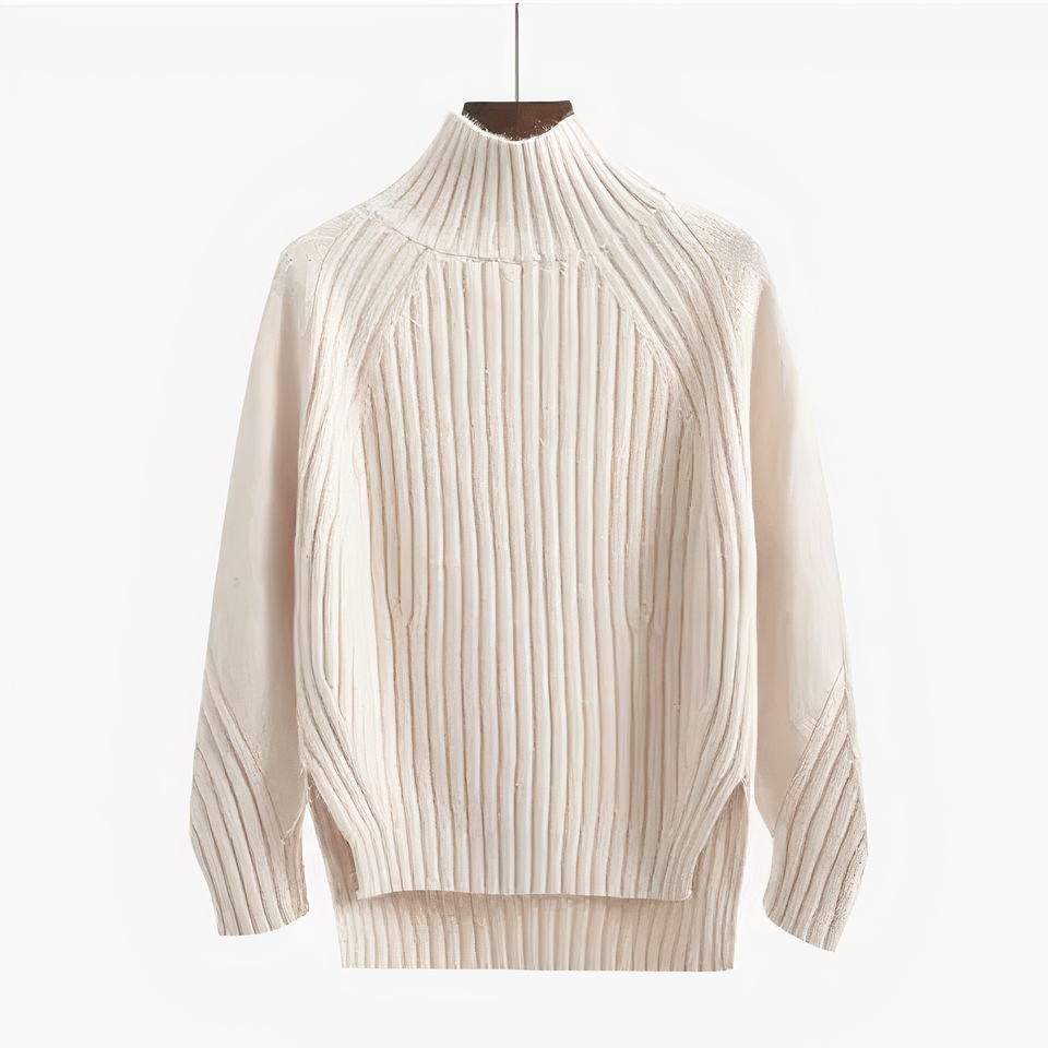 W&W Mode | R halsausschnitt Gemütlicher Strickpullover für Frauen