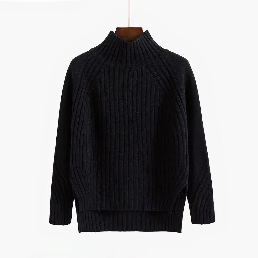 W&W Mode | R halsausschnitt Gemütlicher Strickpullover für Frauen