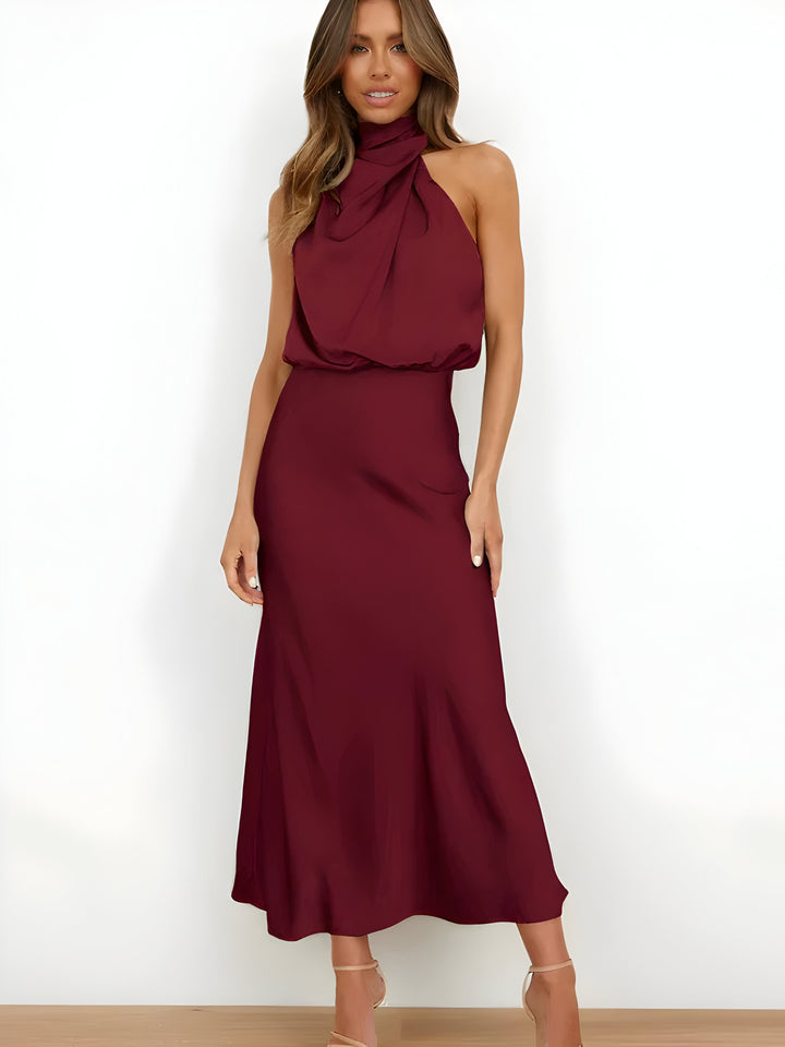 W&W Mode | Elegantes Satinkleid Design