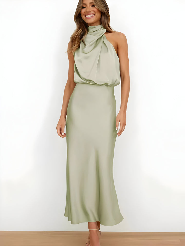 W&W Mode | Elegantes Satinkleid Design