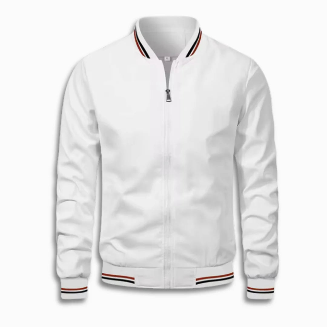 Herren Lässige Übergangsjacke mit Wasserabweisender Oberfläche & Stehkragen W&W Mode