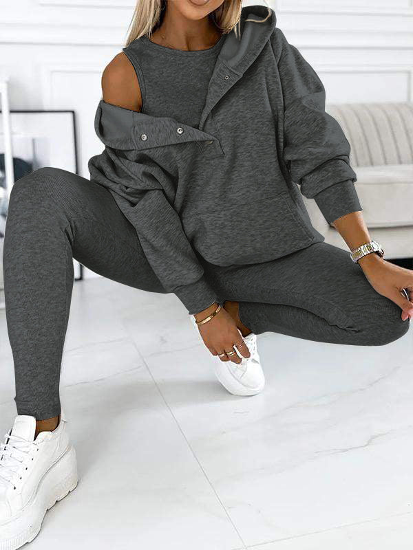 W&W Mode | Set Oversize Hoodie Leggings Loungewear Set Damenbekleidung
