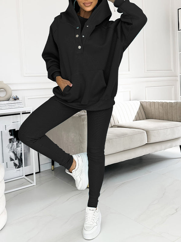 W&W Mode | Set Oversize Hoodie Leggings Loungewear Set Damenbekleidung