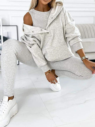 W&W Mode | Set Oversize Hoodie Leggings Loungewear Set Damenbekleidung