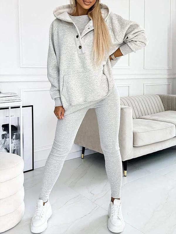 W&W Mode | Set Oversize Hoodie Leggings Loungewear Set Damenbekleidung
