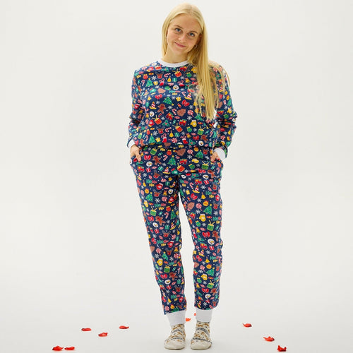 W&W Mode | Verrückter Weihnachts-Pyjama - Damen