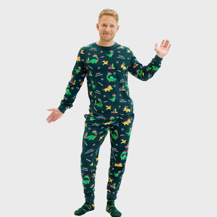 W&W Mode | Dino Weihnachts-Pyjama - Herren