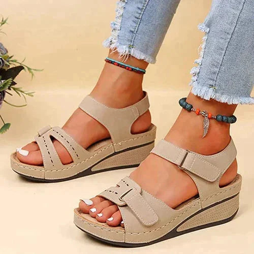 W&W Mode | Sandalen Bequeme Ortho-Sandalen für Frauen