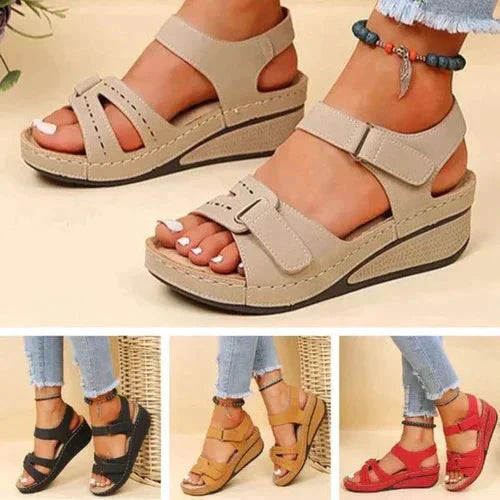 W&W Mode | Sandalen Bequeme Ortho-Sandalen für Frauen