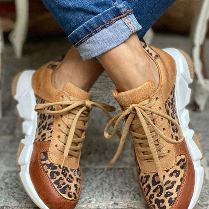 W&W Mode Sneakers mit Leopardenmuster - Kiana