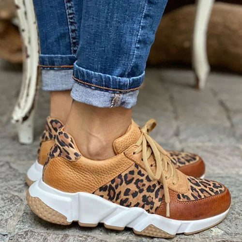 W&W Mode Sneakers mit Leopardenmuster - Kiana