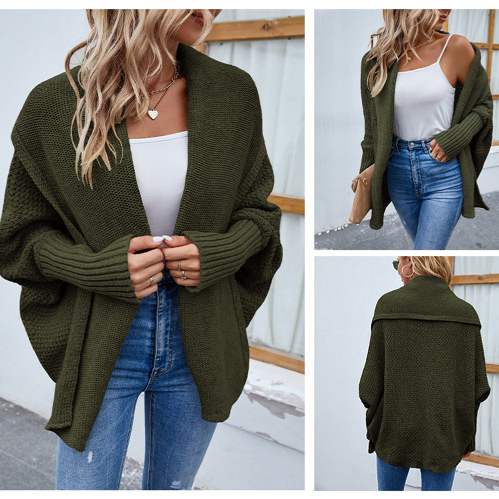W&W Mode | Strickpullover mit Fledermausärmeln für Damen